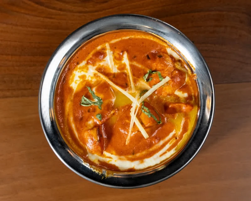 Butter Chicken, a popular Indian curry at de Delhi Indian & Hakka Kitchen in Mississauga